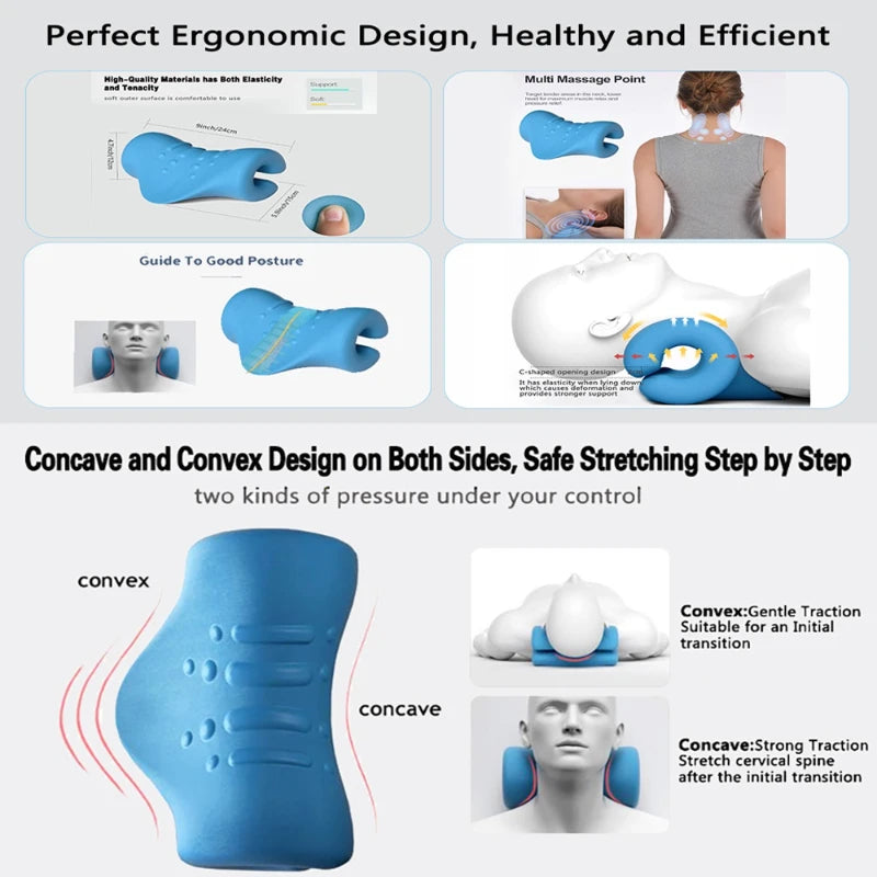 Neckrelief Pro – Cervical Traction & Neck Shoulder Relaxer Pillow